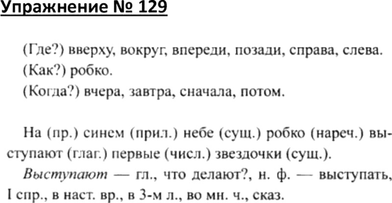 Русский язык 4 класс страница 75 ответы. Русский язык 4 класс 1 часть упражнение 129. Русский язык 4 класс 1 часть страница 75 упражнение 129. Учебник 4 класса русского языка упражнение 129. Упражнение 129 по русскому языку 4 класс.